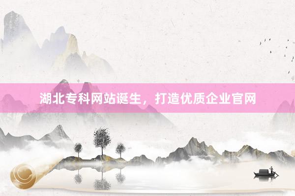 湖北专科网站诞生，打造优质企业官网